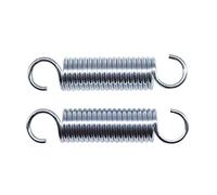 IkErna 1-5 Molle Di Traziacio in Acciaio Inox 304, Molle Di Estensicilindriche Elicoidali Diametro Filo 1,0 Mm/80Mm (2Pcs)/10Mm