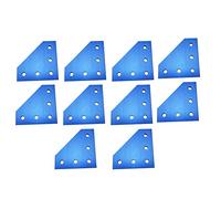 IkErna 10Pcs 5-Hole Outside Joining Plate Corner Bracket Plate Surface Anodic Oxidation,For 20 Series Aluminum Profile 3D Printere/20S L Blue 10Pcs