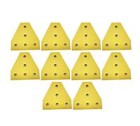 IkErna 10Pcs 5-Hole Outside Joining Plate Corner Bracket Plate Surface Anodic Oxidation,For 20 Series Aluminum Profile 3D Printere/20S T Yellow 10Pcs
