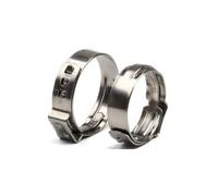 IkErna 10Pcs Pipe Clamp Ss 304 Single Ear Hose Clamps Single 5.3-31Mm/ Color/13.7-16.2Mm