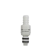 IkErna 1Pc 5/16 3/8 Quick Hose Coupler Quick Disconnect Fitting Insert Coupling Body Male Female Quick Shut-Off Hose Joint Tube Connector/Ml6Hc-C