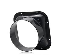 IkErna 1Pc Abs Round Pipe Flange Seat Duct Seal Cover Aluminum Tube Air Ventilation Hose Connector Air System Vent Hardware 75-200Mm/Straight 125Mm