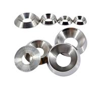 IkErna 2-10 Pezzi Guarniziconica a Occhio Di Pesce in Ss 304 M3/M4 M5 M6 M8 M10 Rondella Di Guarniziconica Concava-Convessa, Accessori per Viti Auto 3-6 Mm/Color/M6*16 * 3.5(5Pcs)