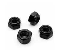 IkErna 2/5/10/25 Pezzi M2 M2,5 M3/M3,5 M4 M5 M6 M8 M10 M12 M16 Ss 304, Dado Autobloccante Nero, Dado Autobloccante, Inserto Esagonale/Black Carbon Steel/M14 2Pcs