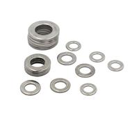 IkErna 5/10/50Pcs M1.6 M2 M2.5 M3.0M3.5 M4 M5 M6 M8 M10 M12 M14 M16 M20 M24 Ss 304 Flat Washer Plain Gasket For Screw Bolt/Color/50Pcs M4