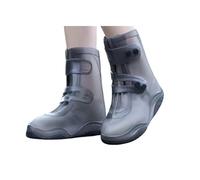 IKFGTJRE Copriscarpe Impermeabili Waterproof Shoe Covers Silicone Unisex Rain Boot Covers Thickened Wear-Resistant(Brown,XXL)
