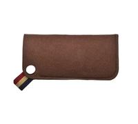 IKFGTJRE Custodia Occhiali Borsa for occhiali portatile, semplice, alla moda, morbida, in feltro, custodia for da sole, antigraffio Per la conservazione(Coffee)