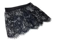 IKFGTJRE Estensori per Camicia Camicia Extender Sottogonna Minigonna Camicetta a coda falsa Donna Sottoveste corta in pizzo bianco nero All'aperto(Black)