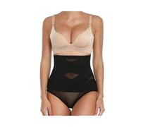 IKFGTJRE Guaina Contenitiva Donna Pancia Pantaloni Modellanti a Compressione Incrociata Addome Postpartum Indumento Tummy Tuck Vita Alta Controllo Butt Lifter for Le Donne Slim per L'Estate(Black,L)