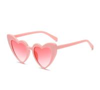 IKFGTJRE Occhiali da sole donna moda a forma di cuore Effetti Occhiali Guarda le luci cambiano a forma di cuore di notte Diffrazione Occhiali da sole femminili, Altro, No special effects-09