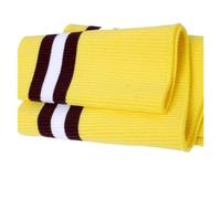 IKFGTJRE Polsini Elastici a Costine Grande Costola 700gsm Cotone 15 * 80 CM Addensare Strisce Elasticizzate Tessuto A Maglia per Cucire(Yellow Coffee)