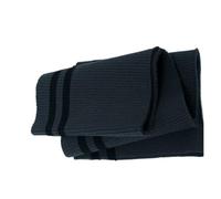 IKFGTJRE Polsini Elastici a Costine Grande Costola 700gsm Cotone 15 * 80 CM Addensare Strisce Elasticizzate Tessuto A Maglia per Cucire(DarkGrayBlack)