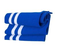 IKFGTJRE Polsini Elastici a Costine Grande Costola 700gsm Cotone 15 * 80 CM Addensare Strisce Elasticizzate Tessuto A Maglia per Cucire(Blue White)