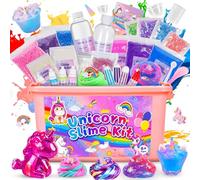 iKidiki Slime per Bambini, Giochi Bambina 6 7 8 9 10 11 12 Anni Femmina Regalo Bambina 6 7 8 9 10 11 12 Anni DIY Fluffy Butter Slime Kit Unicorno Bambina Regalo Compleanno