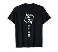 Ikigai Koi Carpa Ying e Yang Maglietta