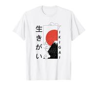 Ikigai Monte Fuji Giapponese Maglietta