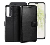 Ikiiqii Custodia per TCL 40 NxtPaper 5G (6.60"), Flip Cover in Pelle Protettiva Contiene Carte di Credito con Funzione Supporto per TCL 40 NxtPaper 5G - Nero