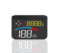 iKiKin HUD GPS System, display Head-up da 3,5 pollici Allarme tachimetro Km/h MPH, compatibile con tutte le auto e camion