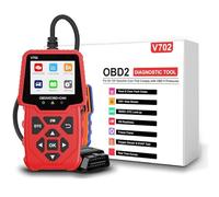 iKiKin Scanner diagnostico e Motore OBD2 Professionale con compatibilità Universale per Tutti i Veicoli OBDII/EOBD Lettore di codice Premium con analisi dei Dati in Tempo Reale (Rosso)