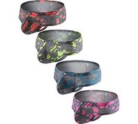 iKingsky Borse Cattivo Stampato Boxer per Uomini Sexy Donne Brasiliane Intimo A Vita Bassa Pouch Tanga Mutande, Confezione da 4, M