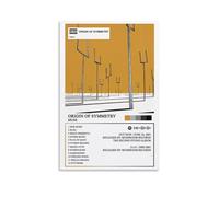 IKIYA - Poster su tela, motivo: Muse, Origin of Symmetry, poster decorativo da parete su tela, poster decorativo moderno per camera da letto, per camera da letto, 30 x 45 cm
