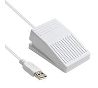iKKEGOL [Aggiornato] Interruttore a pedale USB 2023 Ottico Pieno Silenzioso Nessun suono tattile Quick-Tap Programmabile PC Gaming Pedale a controllo singolo Mappa Mouse Tastiera per Push to Talk,