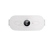 iklestar - Cintura termica senza fili per periodi elettrici, schiena e pancia con batteria, portatile, USB, per mal di schiena, crampi, gambe, addome, bianco