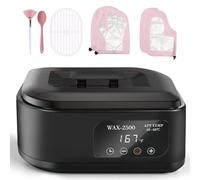 iklestar Scalda Paraffina Per Mani, 3,5L Dispositivo Alla Paraffina Domestico Con Timer Automatico, Indicata Per Chi Soffre Di Artrite, Scalda Cera, Set Nutriente E Idratante, Nero
