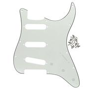 IKN 11 battipenna per battipenna per chitarra acustica in stile SSS stile ST per USA/messicano ST standard stile moderno, chitarra elettrica, 3 STi bianco avorio