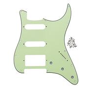 IKN 11 fori ST SSH Battipenna per chitarra antigraffio con viti di montaggio per standard americano/messicano ST Bridge Cut, 3 STi menta verde