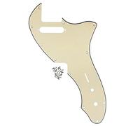 IKN 12 Fori per viti Piastra antigraffio per battipenna TL Thinline Re-Issue Compatibile con TL TE Thinline 69 RI USA originale, 3 STi crema
