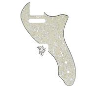 IKN 12 fori per viti Piastra antigraffio per battipenna TL Thinline riedizione adatta per TL TE Thinline 69 RI USA originale fabbricata negli Stati Uniti, 4 STi Age Pearl