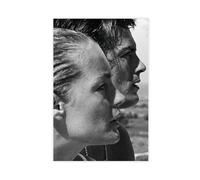 IKNBQIZH Poster di Romy Schneider e Alain Delon (5), decorazione artistica da parete per soggiorno, camera da letto, 30 x 45 cm