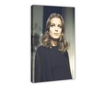 IKNBQIZH Poster su tela con attrice Romy Schneider (12), decorazione artistica da parete per soggiorno, camera da letto, 60 x 90 cm
