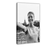 IKNBQIZH Poster su tela con attrice Romy Schneider (16), decorazione artistica da parete per soggiorno, camera da letto, 50 x 75 cm
