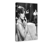 IKNBQIZH Poster su tela con attrice Romy Schneider (18), decorazione artistica da parete per soggiorno, camera da letto, 60 x 90 cm