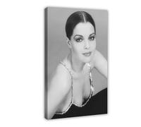 IKNBQIZH Poster su tela con attrice Romy Schneider (20), decorazione artistica da parete per soggiorno e camera da letto, 40 x 60 cm