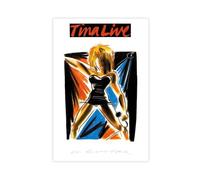 IKNBQIZH Tina Turner Tina Live In Europe - Poster su tela, decorazione artistica da parete per soggiorno, camera da letto, 60 x 90 cm