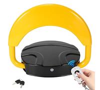 Ikodm 1 blocco parcheggio pieghevole con telecomando e 2 chiavi, anticollisione 180° IP67, telecomando da 20 m, capacità di carico 4T, colore giallo