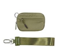 Ikokei The Iris' Wallet 2nd Gen, 15,2 x 8,5 cm The Iris, custodia per carte di credito con cerniera e finestrella per documento d'identità/cinghia da polso, verde