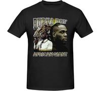 IKOKO Burna Boy African Gian Burna Boy Trending Unisex 100% Cotton Short-Sleeve T-Shirts Black S