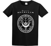 IKOKO Fields of The Nephilim Logo Unisex 100% Cotton Short-Sleeve T-Shirts Black M