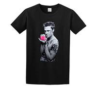 IKOKO Immortal Brad Pitt Actor Fight Club 1999 Film V4 Unisex 100% Cotton Short-Sleeve T-Shirts Black XXL