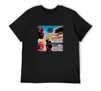 IKOKO Miles Davis Bitches Brew Cover Art Jazz Music Album Vinyl Unisex 100% Cotton Short-Sleeve T-Shirts Black XXXL