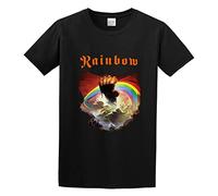 IKOKO Rainbow Rising Unisex 100% Cotton Short-Sleeve T-Shirts Black XXL