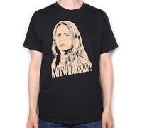 IKOKO Saga Noren Illustration Awkwaaarrdd! for Bridge Afficionados Unisex 100% Cotton Short-Sleeve T-Shirts Black XXXL