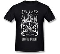 IKOKO Sala Dimmu Borgir Death Metal Band Logo Unisex 100% Cotton Short-Sleeve T-Shirts Black S