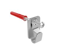 Ikon Cornice di sicurezza in acciaio resistente, ganci per tele/specchi/tele con viti e tasselli per pareti solide (confezione da 2)