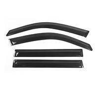 IKON MOTORSPORTS Adesivo per finestrino esterno, compatibile con Honda Pilot 2003-2008, stile sottile, in acrilico, nero, protezione da sole, pioggia, vento, set da 4 pezzi