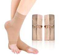 IKOPFLN 1 paio di calzini imbottiti per pattinaggio su ghiaccio con cuscinetto in gel protezione per le caviglie protezione per le caviglie per hockey skate elastiche per stivali sport, corsa